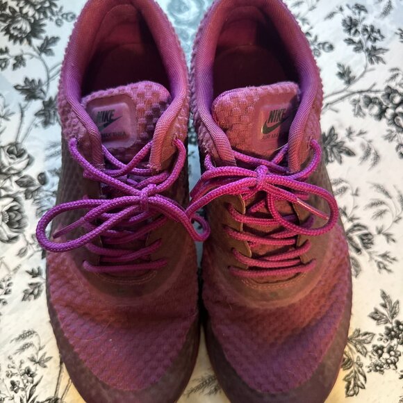 Nike Shoes Women's 8 Air Max Thea Premium Sneakers 616723-500 Purple - Picture 3 of 6
